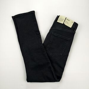 AGOLDE NWT Womens 23 Riley Long High Rise Straight Jeans Black RARE FIND